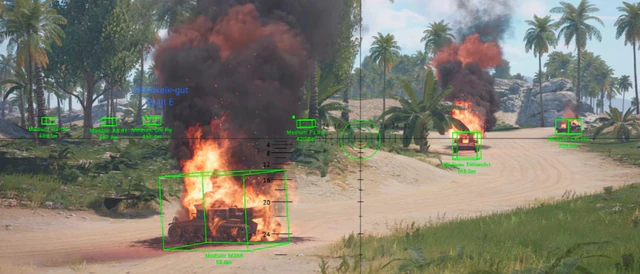 War Thunder hack features: aimbot, bots, ESP wallhack and more — War Thunder hack gameplay screenshot